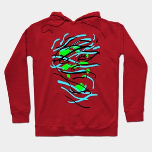 windflow- a mystical face of a chubby mermaid Hoodie